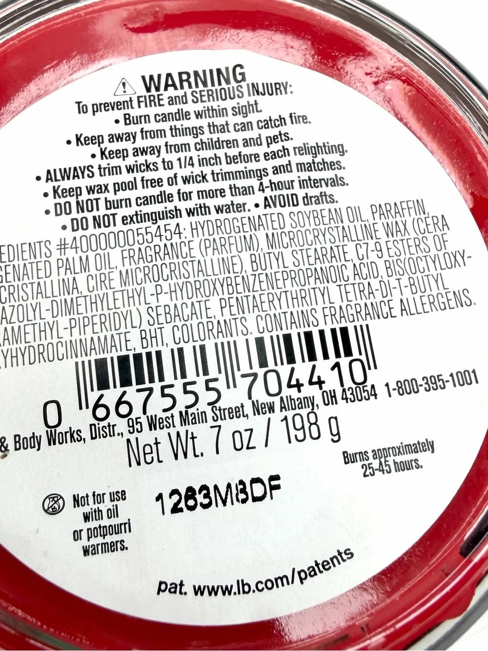 Bath & Body Works Set of 2 Winter Candy Apple Single Wick Jar Candle - Picture 4 of 4
